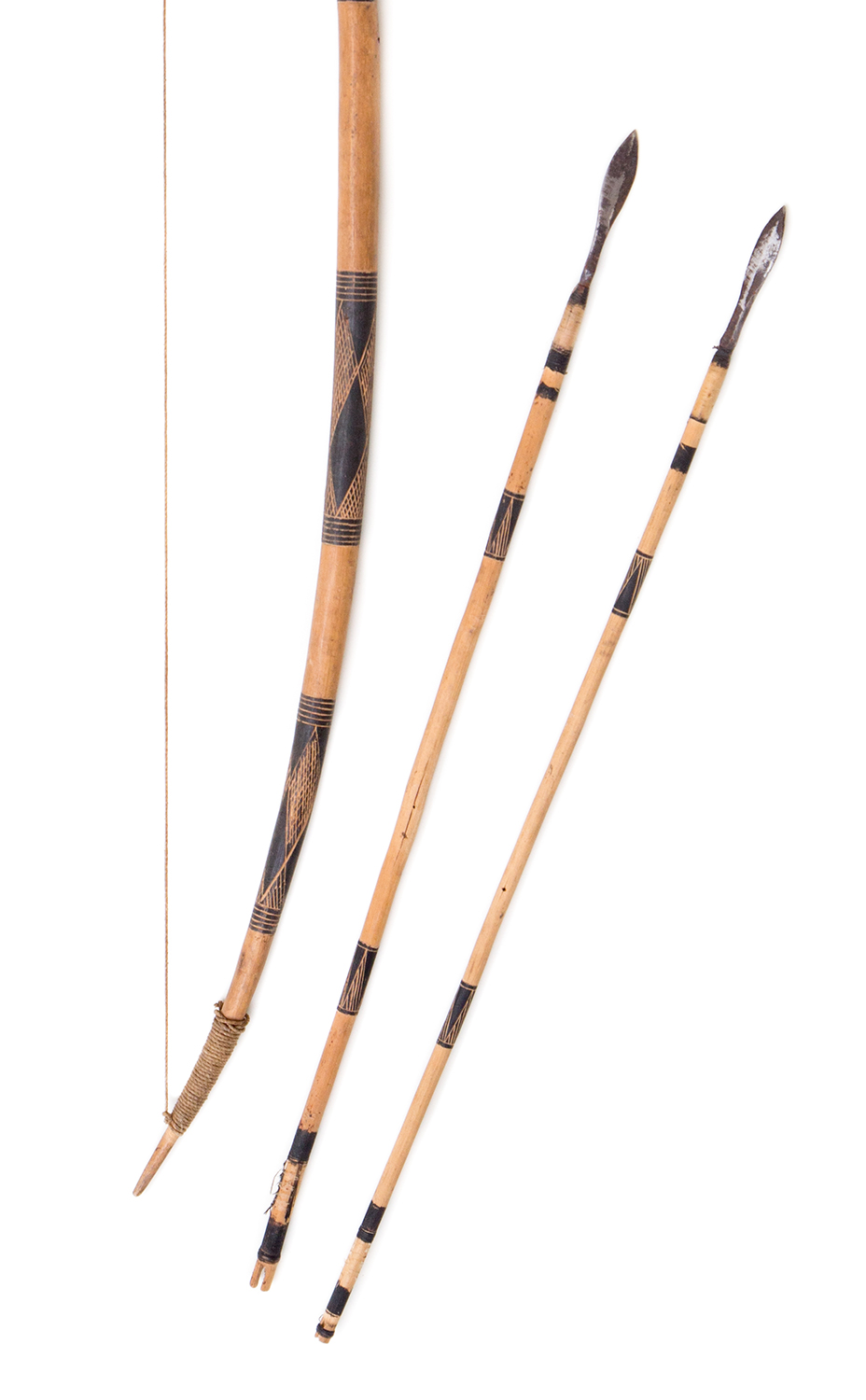 Shona bow and arrows - Musée de l'Archerie et du Valois