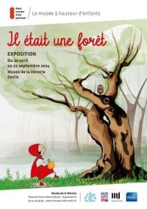 Affiche de l'exposition Il était une fois la forêt au musée de la Vénerie de Senlis