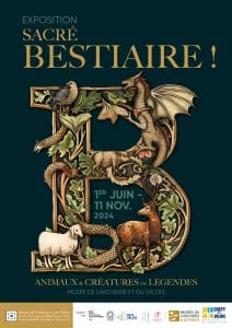 Affiche de l'exposition Sacré Bestiaire ! Animaux & créatures de légendes