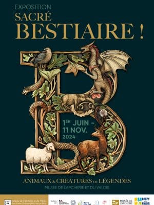 Affiche de l'exposition Sacré Bestiaire ! Animaux & créatures de légendes